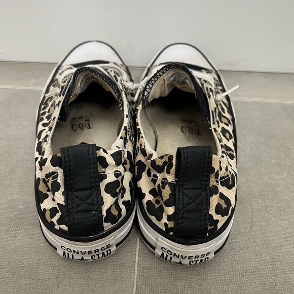Converse Chuck Taylor All Star Shoreline Womens 7 Cheetah Print Slip On Shoes - Picture 5 of 7
